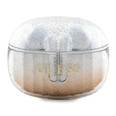 BLUETOOTH SLUŠALKE GUESS GLITTER GRADIENT GOLD TWS S PRIKLJUČNO POSTAJO