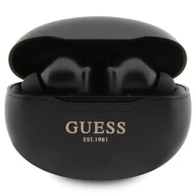 BLUETOOTH SLUŠALKE GUESS GUTWST50EK TWS + PRIKLOPNA POSTAJA - ČRNE CLASSIC EST
