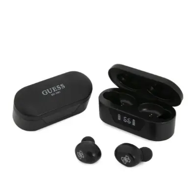 GUESS BLUETOOTH TWS SLUŠALKE GUTWST31EK ZA TELEFON + PRIKLJUČNA POSTAJA