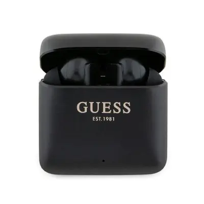 GUESS TWS BLUETOOTH SLUŠALKE ZA TELEFON + PRIKLJUČNA POSTAJA ČRNE