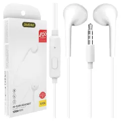 DUDAO IN-EAR ŽIČNE SLUŠALKE MINI JACK 3,5 MM WHITE SET X10S