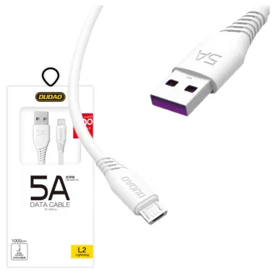 DUDAO USB MICRO USB KABEL 5A 1M BEL ZA TELEFONE IN POLNILCE