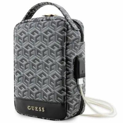 GUESS GUHBHGCFSEK ORGANIZER TORBA ČRNA GCUBE STRIPE HAND IN SHOULER