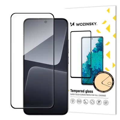 WOZINSKY KALJENO STEKLO POLNO LEPILO S ČRNIM OKVIRJEM ZA XIAOMI 14