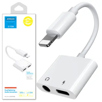 JOYROOM ADAPTER LIGHTNING ADAPTER NA 3,5 MM MINI JACK BEL