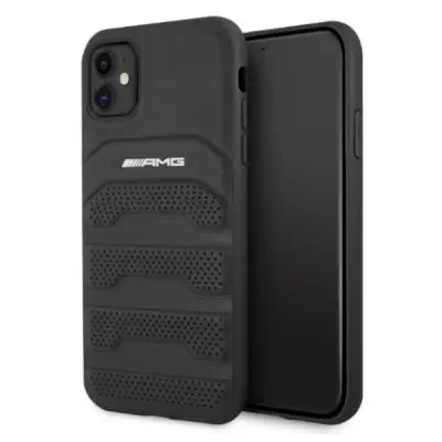 AMG USNJENI OVITEK Z VZBRISANIMI ČRTAMI ZA IPHONE 11 XR ČRN