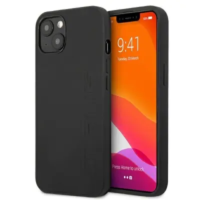 USNJENI OVITEK AMG HOT STAMPED CASE ZA IPHONE 13 MINI ČRN
