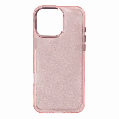OVITEK GLITER CASE ZA IPHONE 16 PRO MAX ROZA Z BLEŠČICAMI