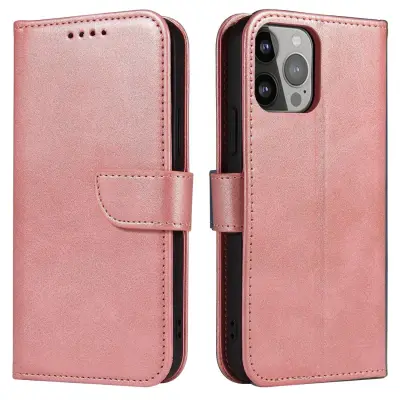 OVITEK MAGNET ZA SAMSUNG A15 S PREKLOPOM IN DENARNICO ROZA