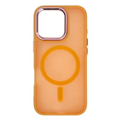 MAGNETNA ZBIRKA OVITEK MAGSAFE ZA IPHONE 16 PRO ORANŽEN OVITEK