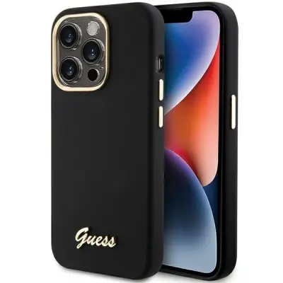 OVITEK GUESS SILICONE SCRIP METAL LOGO ZA IPHONE 15 PRO OVITEK