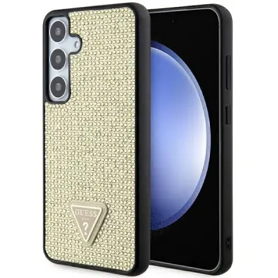 OVITEK GUESS RHINESTONE TRIANGLE GOLD CASE OVITEK ZA SAMSUNG GALAXY S24+
