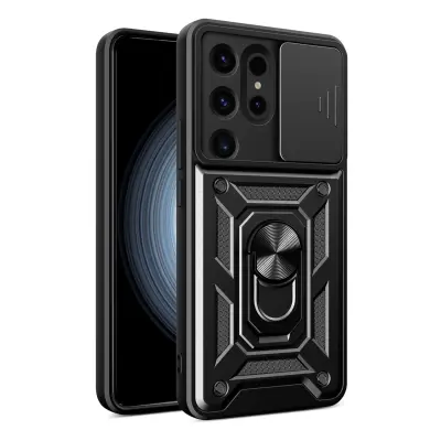 VELEPRODAJNI OVITEK HYBRID ARMOR CAMSHIELD ZA SAMSUNG GALAXY S24 ULTRA BLACK