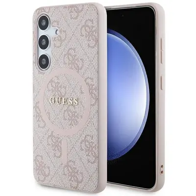 GUESS OVITEK USNJEN MAGSAFE ZA SAMSUNG GALAXY S24 ROZA