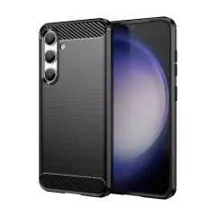 SILIKONSKI OVITEK HURTEL CARBON CASE ZA SAMSUNG GALAXY S24 ČRN