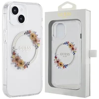 OVITEK GUESS IML FLOWERS WREATCH MAGSAFE ZA IPHONE 15 / 14 / 13 - PROZOREN