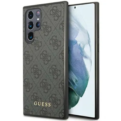 OVITEK GUESS 4G METAL GOLD LOGO ZA SAMSUNG GALAXY S24 ULTRA - ČRN