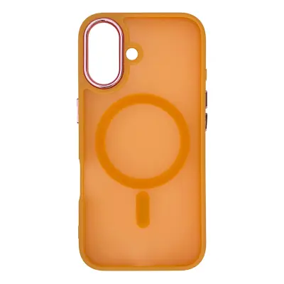 MAGNETNI ZBIRNI OVITEK MAGSAFE ZA IPHONE 16 OVITEK ORANŽEN