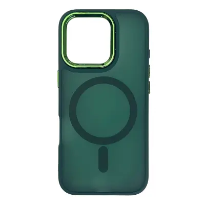 MAGNETNI ZBIRNI OVITEK ZA MAGSAFE ZA IPHONE 16 PRO MAX TEMNO ZELEN