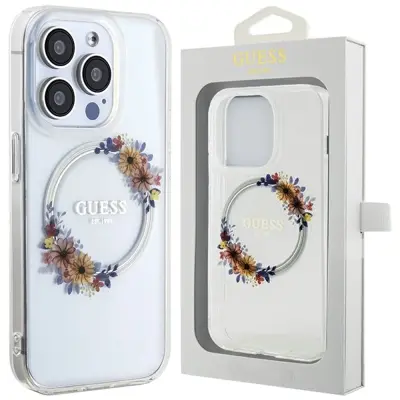 OVITEK GUESS IML FLOWERS WREATCH MAGSAFE ZA IPHONE 15 PRO - PROZOREN