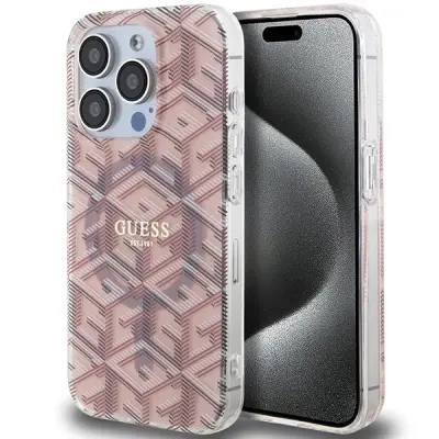 OVITEK GUESS IML GCUBE MAGSAFE ZA IPHONE 15 PRO - ROZA
