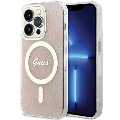 OVITEK GUESS IML 4G MAGSAFE ZA IPHONE 15 PRO - ROZA