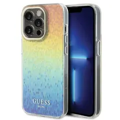 GUESS IML FACETED MIRROR DISCO IRIDESCENT OVITEK ZA IPHONE 14 PRO