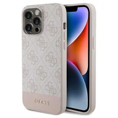 OVITEK GUESS 4G STRIPE COLLECTION CASE ZA IPHONE 14 PRO ROZA