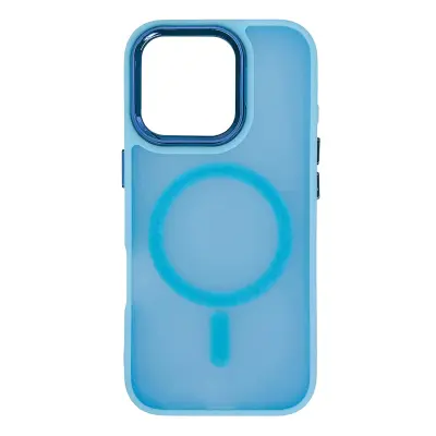 MAGNETNI ZBIRNI OVITEK ZA MAGSAFE ZA IPHONE 16 PRO SVETLO MODRA