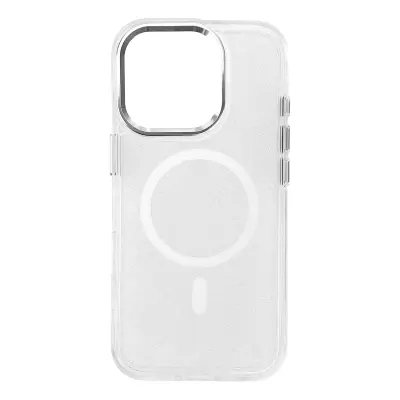 OVITEK Z BLEŠČICAMI MAGSAFE OVITEK ZA IPHONE 16 PRO MAX BEL Z BLEŠČICAMI