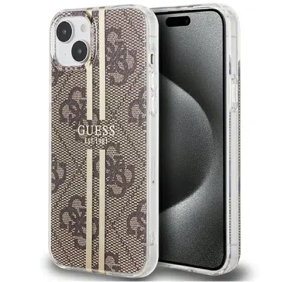 OVITEK GUESS IML 4G GOLD STRIPE CASE ZA IPHONE 15 PLUS 14 PLUS