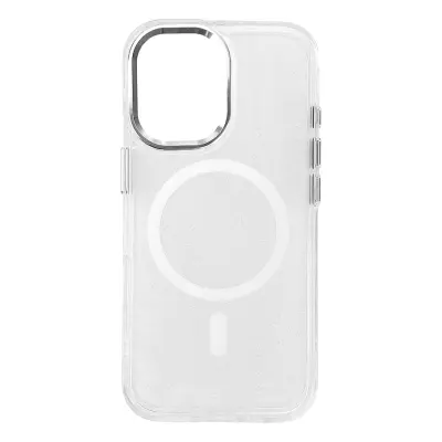 OVITEK Z BLEŠČICAMI MAGSAFE ZA IPHONE 16 BEL Z OVITKOM Z BLEŠČICAMI