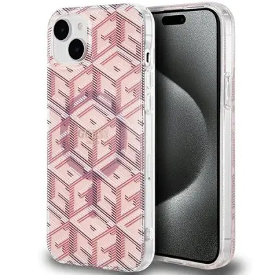OVITEK GUESS IML GCUBE MAGSAFE ZA IPHONE 15 PLUS / 14 PLUS - ROZA