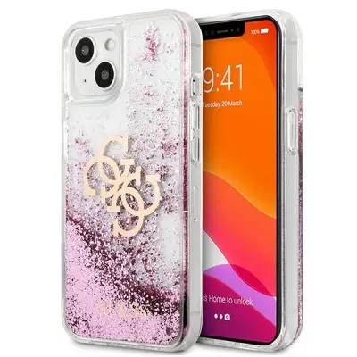 GUESS HARDCASE ZA IPHONE 13 MINI 5.4 ROZA OVITEK BLEŠČICE