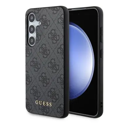 OVITEK GUESS 4G METAL GOLD LOGO CASE ZA SAMSUNG GALAXY S24 ČRN