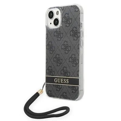 GUESS GUOHCP14MH4STK IPHONE 14 PLUS 6.7 BLACK/BLACK HARDCASE 4G PRINT STRAP