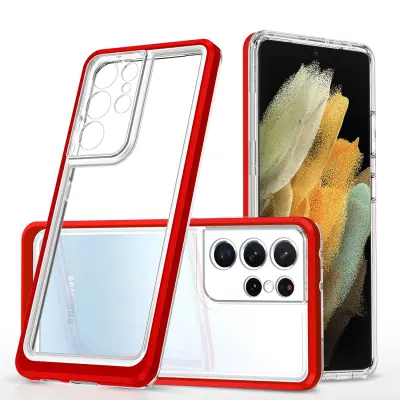 HURTEL CLEAR OVITEK 3V1 GEL OVITEK OKVIR ZA SAMSUNG GALAXY S22 ULTRA