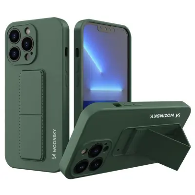 WOZINSKY OVITEK KICKSTAND CASE ZA IPHONE 13 TEMNO ZELEN