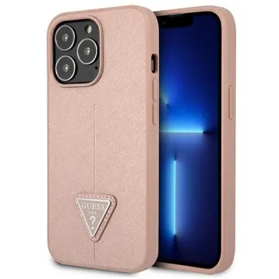 GUESS HARDCASE OVITEK ZA IPHONE 13 PRO / 13 6.1 ROZA OVITEK SAFFIANO LOGO