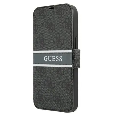 GUESS GUBKP13S4GDGR IPHONE 13 MINI 5,4 SZARY/GREY BOOK 4G STRIPE
