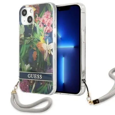 GUESS OVITEK HARDCASE ZA IPHONE 13 MINI 5.4 MODRE ROŽE