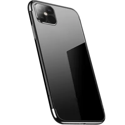 HURTEL CLEAR COLOR CASE GEL OVITEK ZA IPHONE 13 PRO ČRN