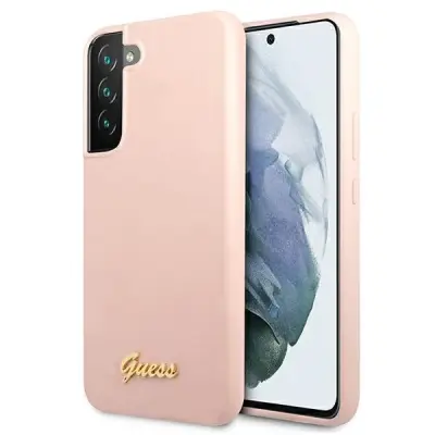 SILIKONSKI OVITEK GUESS HARDCASE SCRIPTE ZA SAMSUNG GALAXY S22+ S906 ROZA