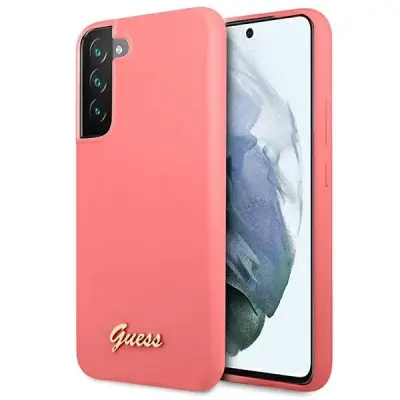 SILIKONSKI OVITEK GUESS HARDCASE ZA SAMSUNG GALAXY S22+ S906 FUCHSIA LOGO