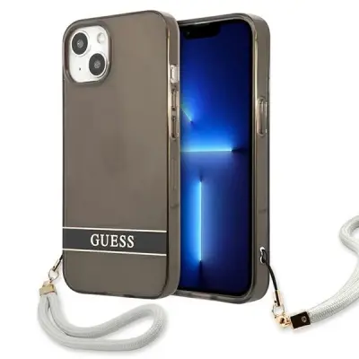 GUESS HARDCASE OVITEK ZA IPHONE 13 MINI 5.4 ČRNO ČRNO PROSOJEN