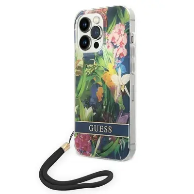 GUESS HARDCASE OVITEK ZA IPHONE 14 PRO MAX 6.7 MODRE ROŽE