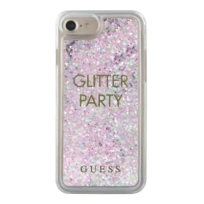 OVITEK GUESS CASE ZA IPHONE 6/7/8/SE 2020/2022 VIJOLIČEN Z BLEŠČICAMI