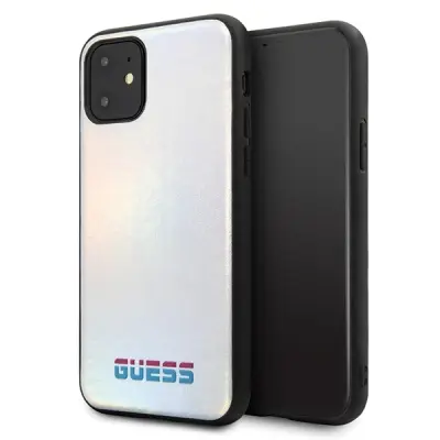 GUESS HARDCASE IRIDESCENT OVITEK ZA IPHONE 11 PRO MAX SREBRN/SREBRN