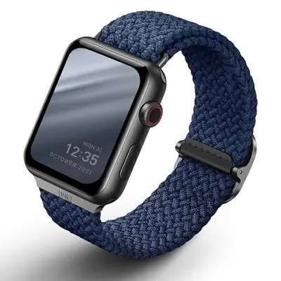 PASEK UNIQ ASPEN BRAIDED NA APPLE WATCH 1/2/3/4/5/6/7/8/SE/SE2 40/38/41MM - NIEBIESKI