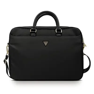 GUESS TORBA GUCB15NTMLBK 16 ČRNO /ČRN TRIKOTNI LOGO IZ NAJLONA